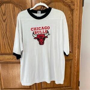 Vintage 90’s NBA Chicago Bulls White T-Shirt BoomX Men’s Size 3XL READ*